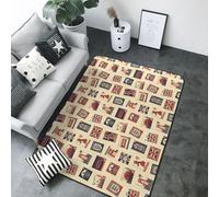 Tappeto Inghilterra stampato, per soggiorno, camera da letto, interni, camera da letto, decorazione estetica, 12,7 x 17,8 cm, morbido, lavabile, tappeto antiscivolo