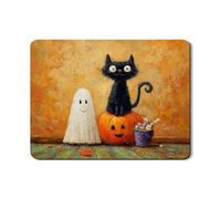 Tappeto Ingresso Classico Zerbino Entrata Halloween Cute Cat Ghost Moderno Tappetini Per Ingresso Cucina Camera 40X60Cm