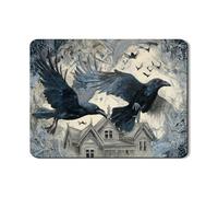Tappeto Ingresso Indistruttibile Entrata Zerbino Haunted House Gothic Black Resistente Tappetini Da Bagno Per Bagno Interno Casa 40X60Cm