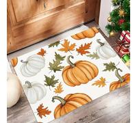 Tappeto Ingresso Interno Bianco Tappeti 45 X 75 cm Lavabile In Lavatrice Antiscivolo Stile Realistico Motivi A Foglia Piccolo Carpet Cameretta Scendiletto Camera Da Letto Ufficio Cucina Pelo Corto