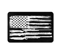 Tappeto Ingresso Resistente Zerbino Esterno Distressed American G-Un Flag Resistente Sporco Tappetini Per Cucina Bagno Ingresso 40X60Cm