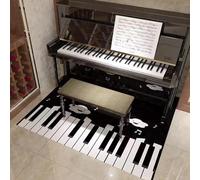 Tappeto insonorizzato per pianoforte, protezione per pianoforte verticale, antiscivolo, perfetto per chitarra, sala dei dischi, riduce il rumore e protegge il pavimento dai graffi (N, 140 x 160 cm)
