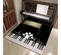 Tappeto insonorizzato per pianoforte, protezione per pianoforte verticale, cuscinetti acustici, antiscivolo, perfetto per chitarra, sala dei dischi, riduce il rumore e protegge il pavimento dai graffi