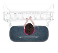 Tappeto insonorizzato per pianoforte verticale Tappetino protettivo per pianoforte Tappetino antiscivolo Tappetino acustico Tappetino fonoassorbente Coperte fonoassorbenti