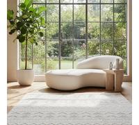 Tappeto interno e esterno effetto 3D scultoreo resistente alle intemperie lavabile resistente crema 80x150 cm balcone terrazza cucina idoneo per riscaldamento a pavimento facile da pulire corridoio