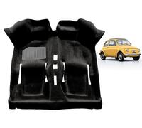 TAPPETO INTERNO NERO MOQUETTE PAVIMENTO FIAT 500 F L R EPOCA dal 1957 al 1975