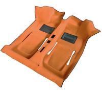 Tappeto interno preformato in moquette diloor colore ocra per Fiat 500 d'epoca a