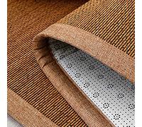 Tappeto intrecciato in bambù, traspirante, estivo, fresco, materasso, spessore 2 cm, quadrato, per sala da tè giapponese, meditazione, spazio zen, liscio, senza sbavature (W70 x H140 cm/28 x 55 cm)
