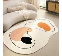 Tappeto Irregolare In Finta Lana Per Interni, Soggiorno, Camera Da Letto, Ufficio Domestico, Sala Giochi. Tappeti Grandi Astratti(Pattern D,40x60cm)