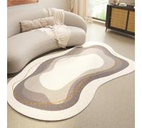 Tappeto Irregolare In Finta Lana Per Interni, Soggiorno, Camera Da Letto, Ufficio Domestico, Sala Giochi. Tappeti Grandi Astratti(Pattern A,80x120cm)