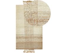 Tappeto iuta beige chiaro e naturale 80 x 150 cm HAMZALAR