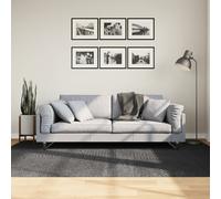 Tappeto IZA a Pelo Corto Aspetto Scandinavo antracite 160x230cm