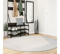Tappeto IZA a Pelo Corto con Aspetto Scandinavo Crema Ø 200 cm