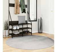 Tappeto IZA a Pelo Corto con Aspetto Scandinavo Grigio Ø 160 cm