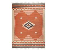 Tappeto kilim cotone arancione 140 x 200 cm GAVAR