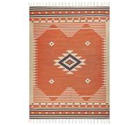 Tappeto kilim cotone arancione 200 x 300 cm GAVAR