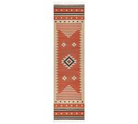 Tappeto kilim cotone arancione 80 x 300 cm GAVAR