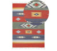 Tappeto Kilim cotone multicolore 140 x 200 cm KAMARIS