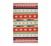 Tappeto kilim cotone multicolore 140 x 200 cm MARGARA