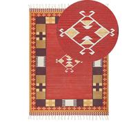 Tappeto kilim cotone multicolore 140 x 200 cm PARAKAR