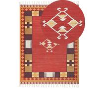 Tappeto kilim cotone multicolore 160 x 230 cm PARAKAR