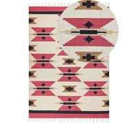 Tappeto Kilim cotone multicolore 200 x 300 cm GARNI