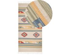 Tappeto kilim cotone multicolore 80 x 150 cm APARAN