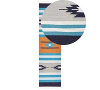 Tappeto kilim cotone multicolore 80 x 300 cm NORATUS