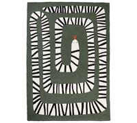 Tappeto lana verde 160 x 230 cm OKAPI