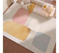 Tappeto lavabile extra morbido con retro antiscivolo a pelo corto per soggiorno, camera da letto, sala da pranzo, cameretta dei bambini, decorazione moderna per la casa