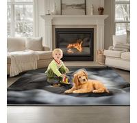 Tappeto lavabile in lavatrice Fotografia Animali Gatto Triste 160 x 230 cm Antiscivolo Non perde pelucchi Tappeto, Moquette soggiorno Cachi, per interni per soggiorno, camera da letto