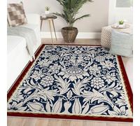 Tappeto lavabile per la scuola materna in stile giardino d arte il soggiorno Patio Tulipes et Feuilles morbido sottile pieghevole resistente alle macchie camera da letto di grandi dimensioni 100x150cm