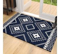 Tappeto lavabile vintage geometrico, antiscivolo, morbido, per soggiorno, camera da letto, cucina e bagno, soluzione elegante per l'arredamento della casa