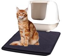TAPPETO LITIERA PER GATTO MATZ NERO 70x60CM