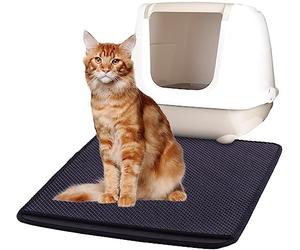 TAPPETO LITIERA PER GATTO MATZ NERO 70x60CM
