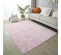 Tappeto Luminoso Unicorno Incandescente Tappeto Per Il Soggiorno Stelle Di Luna Tappeto Per La Camera Da Letto Dei Bambini Ragazzi Ragazze Tappetino Per Bambini Che Gattonano (80x200 cm, Colorato 2)
