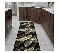 Tappeto Lungo Della Hall, Antiscivolo Contemporaneo Dei Tappeti Neri Che Bordano Cuttable per L'Ingresso Del Corridoio, Dimensione/a/80X250Cm