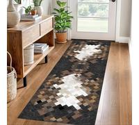 Tappeto lungo per corridoio, 80 x 400 cm, lavabile, antiscivolo, per cucina, corridoio, soggiorno, camera da letto, lavanderia, versatile, decorazione per la casa