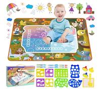 Tappeto Magico Bambini,150×100cm Tappetino Da Disegno Riutilizzabile per Bambini,Tappetino per Disegnare Ad Acqua,Tappeto Disegno Acqua per Giocattoli Bambino 1 2 3Anni