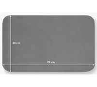 Tappeto Magico Originale Entrata Zerbino Indistruttibile Ingresso Casa Interno Esterno Terrazzo Microfibra Lavabile Assorbente (40x70 cm, GRIGIO SCURO)