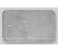 Tappeto Magico Originale Entrata Zerbino Indistruttibile Ingresso Casa Interno Esterno Terrazzo Microfibra Lavabile Assorbente (50x80 cm, GRIGIO CHIARO)