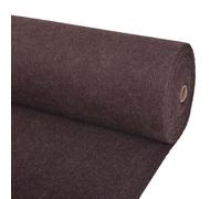 vidaXL Tappeto marrone in poliestere, elegante, rettangolare, moderno, arrotolabile, per esterni, per interni ed esterni, decorazione funzionale, 1,2 x 10 m, colore: marrone