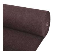 vidaXL Carpet Brown - Tappeto per corridoio, in poliestere, elegante, rettangolare, moderno, arrotolabile, per interni ed esterni, con trama a coste, decorazione funzionale, 1,2 x 15 m, colore
