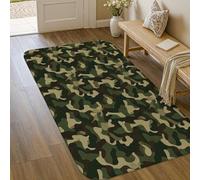 Tappeto mimetico, forme militari all'aperto modelli nessuno verde a pelo basso spugna zerbino rettangolare tiro tappeto non spargimento bagno ingresso comodino porta decorazione 3 'x 5'