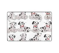 Tappeto moderno 91 x 61 cm, in peluche corto ultra morbido, lavabile, antiscivolo, grazioso tappeto dalmata per soggiorno, camera da letto, ufficio, dormitorio, decorazione per la casa