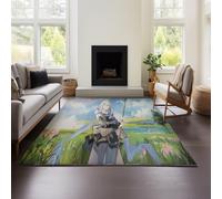 Tappeto Moderno A Pelo Corto Per Soggiorno Con Effetto Fantasia Geometrica 3D Granblue (GF 02,120x180cm)