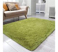 Tappeto moderno a pelo lungo per soggiorno, camera dei bambini, rettangolare, 150 x 200 cm, GreenCozy Home Decor Essential.