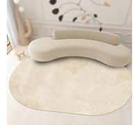 Tappeto moderno a righe geometriche, morbido e a pelo basso, elegante decorazione per la casa per soggiorno e camera da letto, design contemporaneo, pezzo d'accento perfetto
