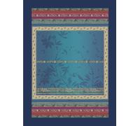 Tappeto moderno arredo Bassetti Granfoulard Malve B1 blu antiscivolo