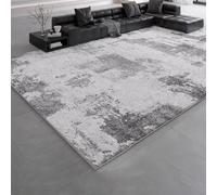 Tappeto moderno astratto grigio, morbido, antiscivolo, per soggiorno, camera da letto, sala da pranzo, ufficio, cucina e sala giochi, 160 x 230 cm, elegante decorazione per la casa
